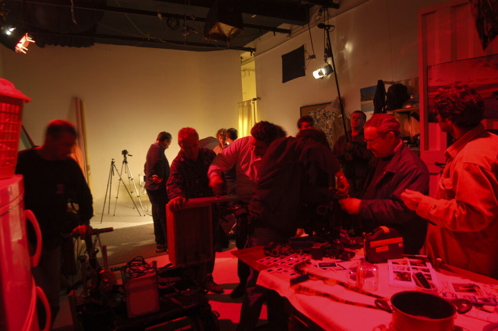 Behind-the-scenes during the filming of a Mediaset series at Instudio.org's Studio C, where imagination meets reality